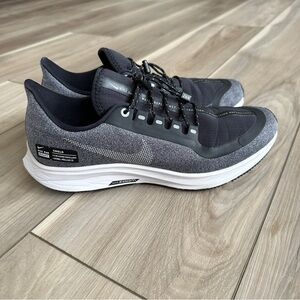 Nike Air Zoom Pegasus 35 Shield Women’s 8.5 Black Grey Run Utility Shoes